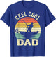 Reel Cool Dad Fishing Daddy Father's Day Gift Shirt T-Shirt - T-Shirt | Royal