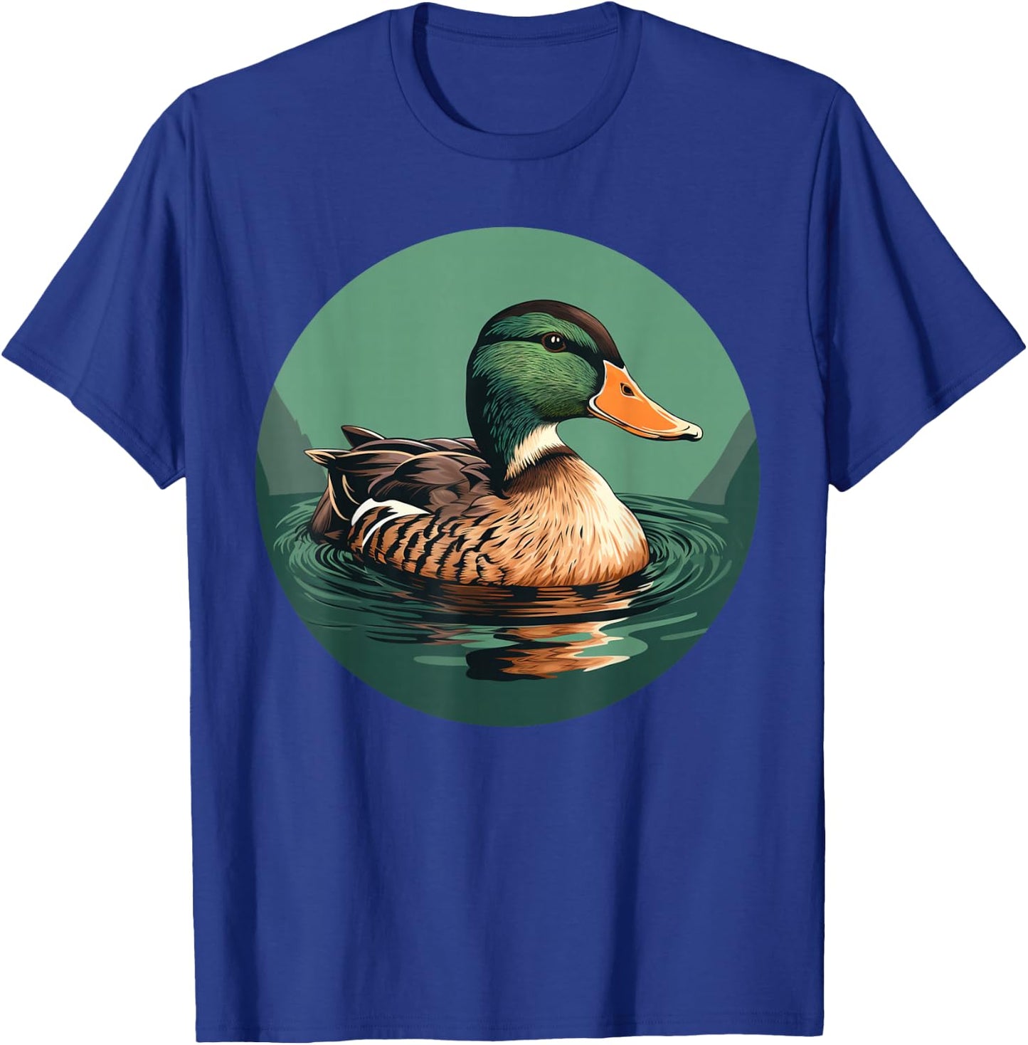 Cool looking Mallard Duck for Bird and Animals watching Fans T-Shirt - T-Shirt | Royal
