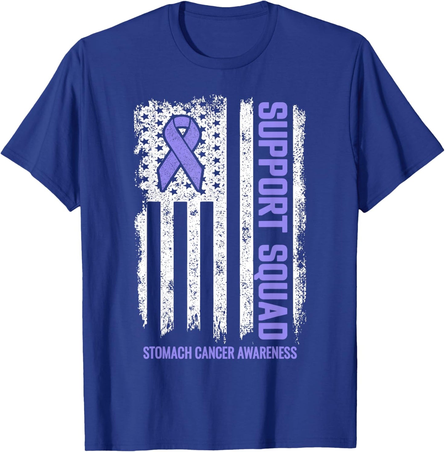 Stomach Cancer Shirts Support Squad Stomach Cancer Awareness T-Shirt - T-Shirt | Royal