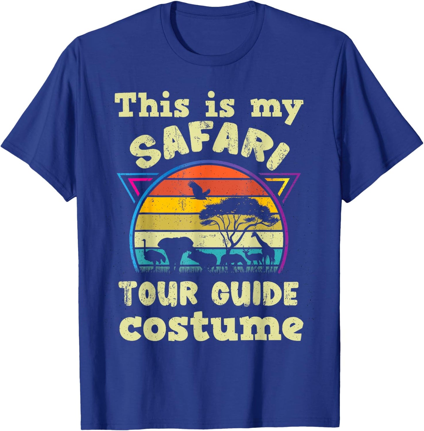 Funny Safari Guide Art Women Kids Zoo Safari Costume T-Shirt - T-Shirt | Royal