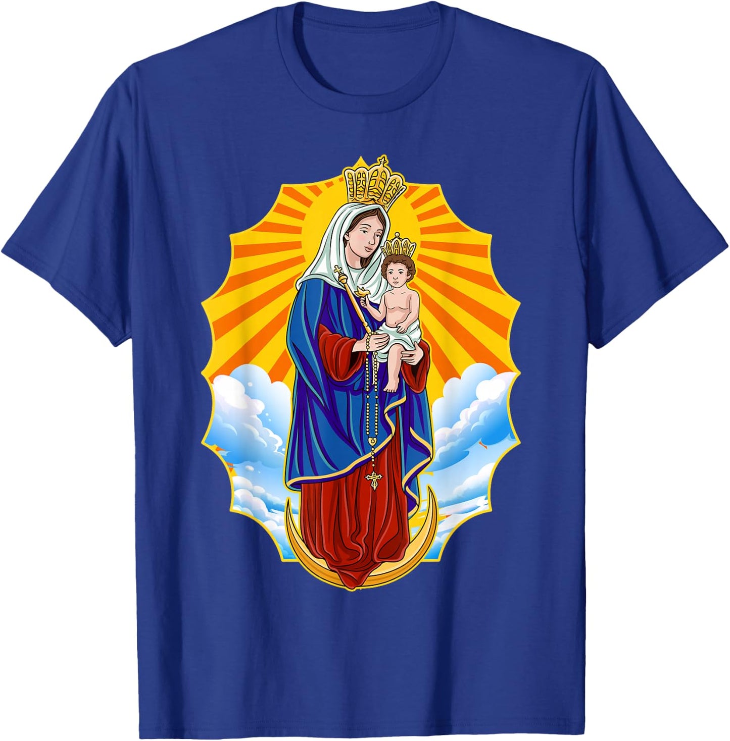 Chinita Chiquinquira Venezuela Maracaibo Virgen Chiquinquira Chinita Zulia Black T-Shirt - T-Shirt | Royal