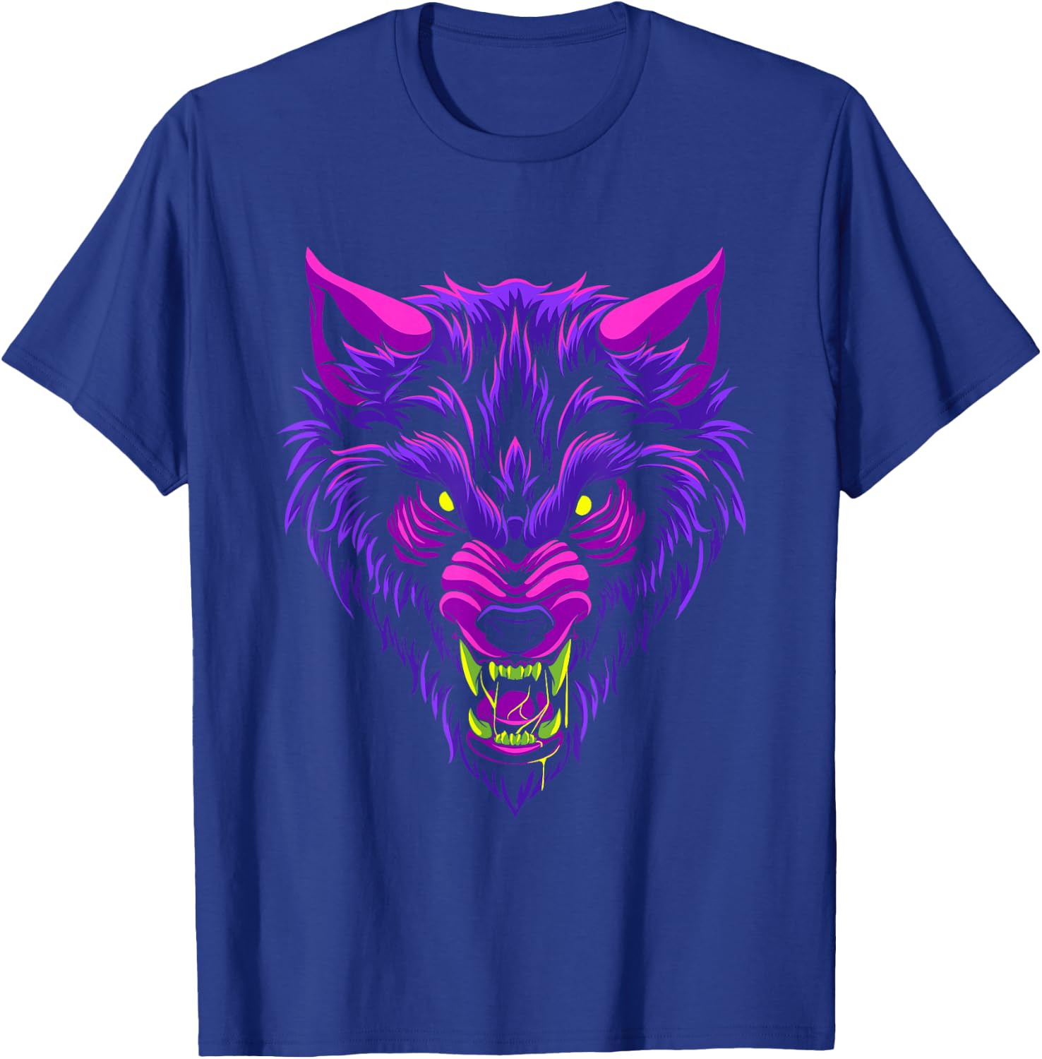 Cryptid Werewolf Head Halloween Mythology Mythical Creature T-Shirt - T-Shirt | Royal
