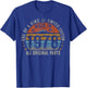 47th Birthday Gifts Men Women Vintage 1978 Original Parts T-Shirt - T-Shirt | Royal