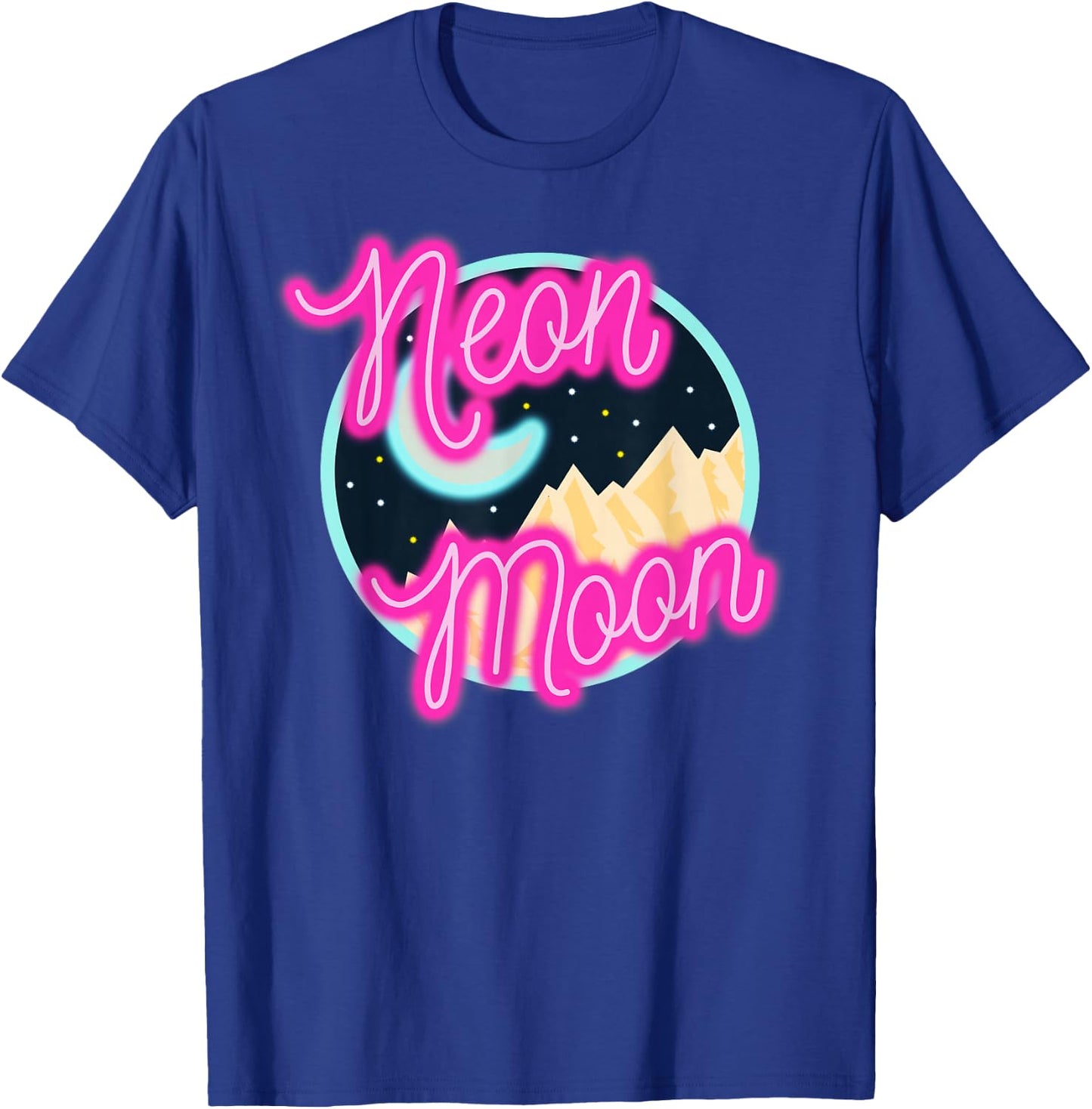 Neon Moon Shirt Retro Western 80s 90s Country T-Shirt - T-Shirt | Royal