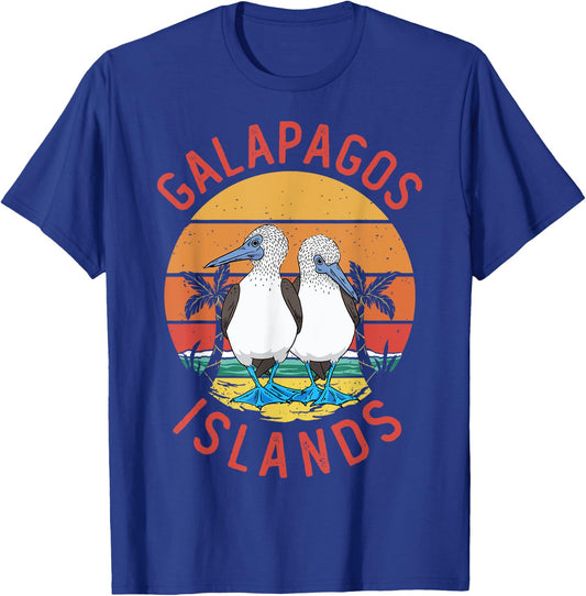 Seabirds Blue-footed Booby Bird Galapagos T-Shirt - T-Shirt | Royal
