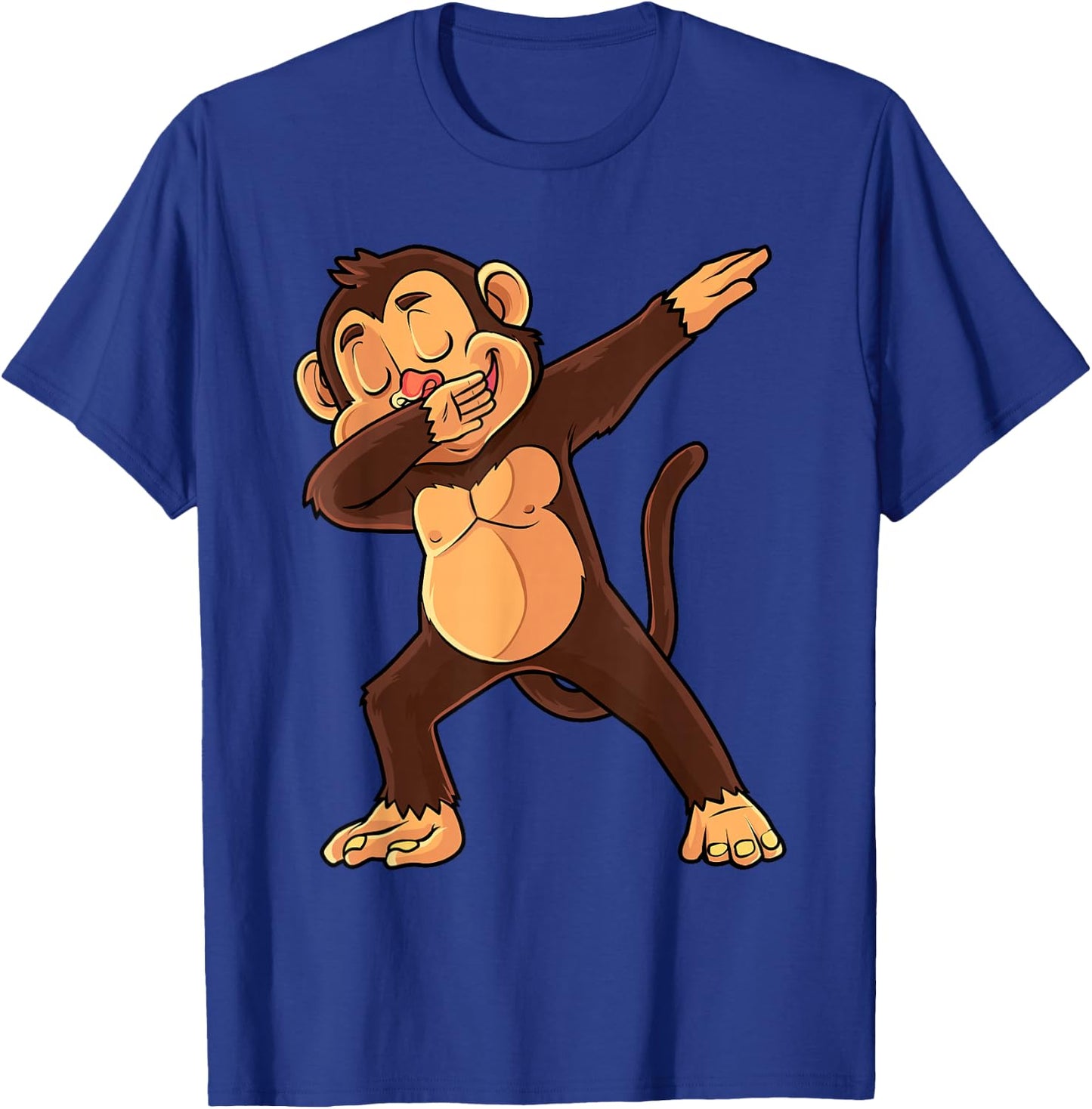 Dabbing Monkey Animal Lover Men Women Kids T-Shirt - T-Shirt | Royal