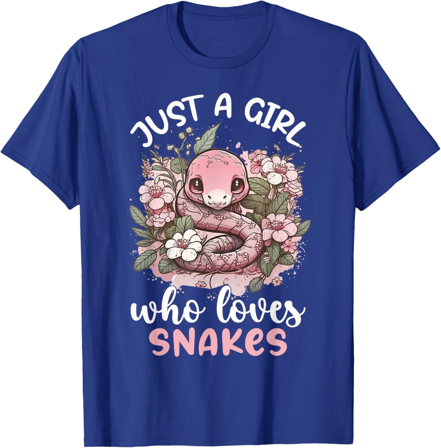 Just A Girl Who Loves Snakes T-Shirt - T-Shirt | Royal