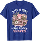 Just A Girl Who Loves Snakes T-Shirt - T-Shirt | Royal