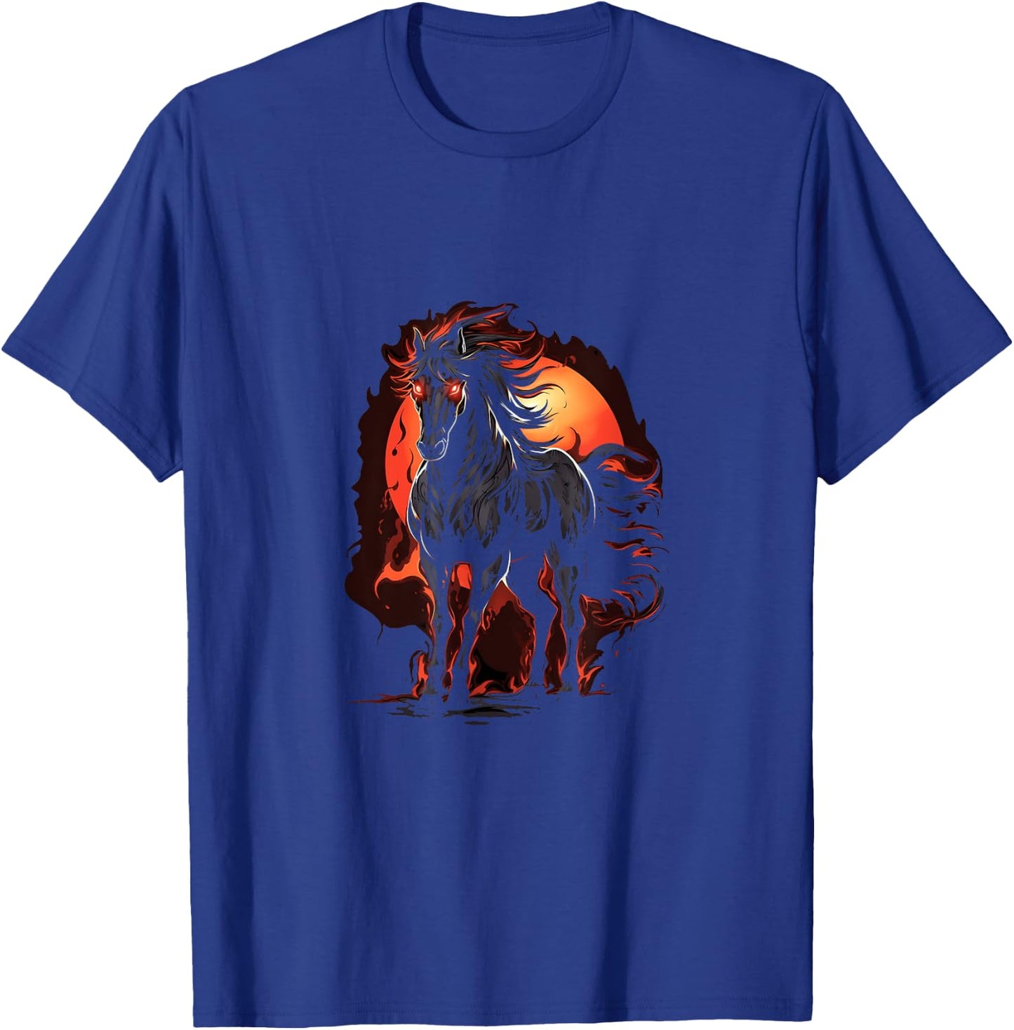 Gothic Horse Scary Dark Horses Animal Goth T-Shirt - T-Shirt | Royal