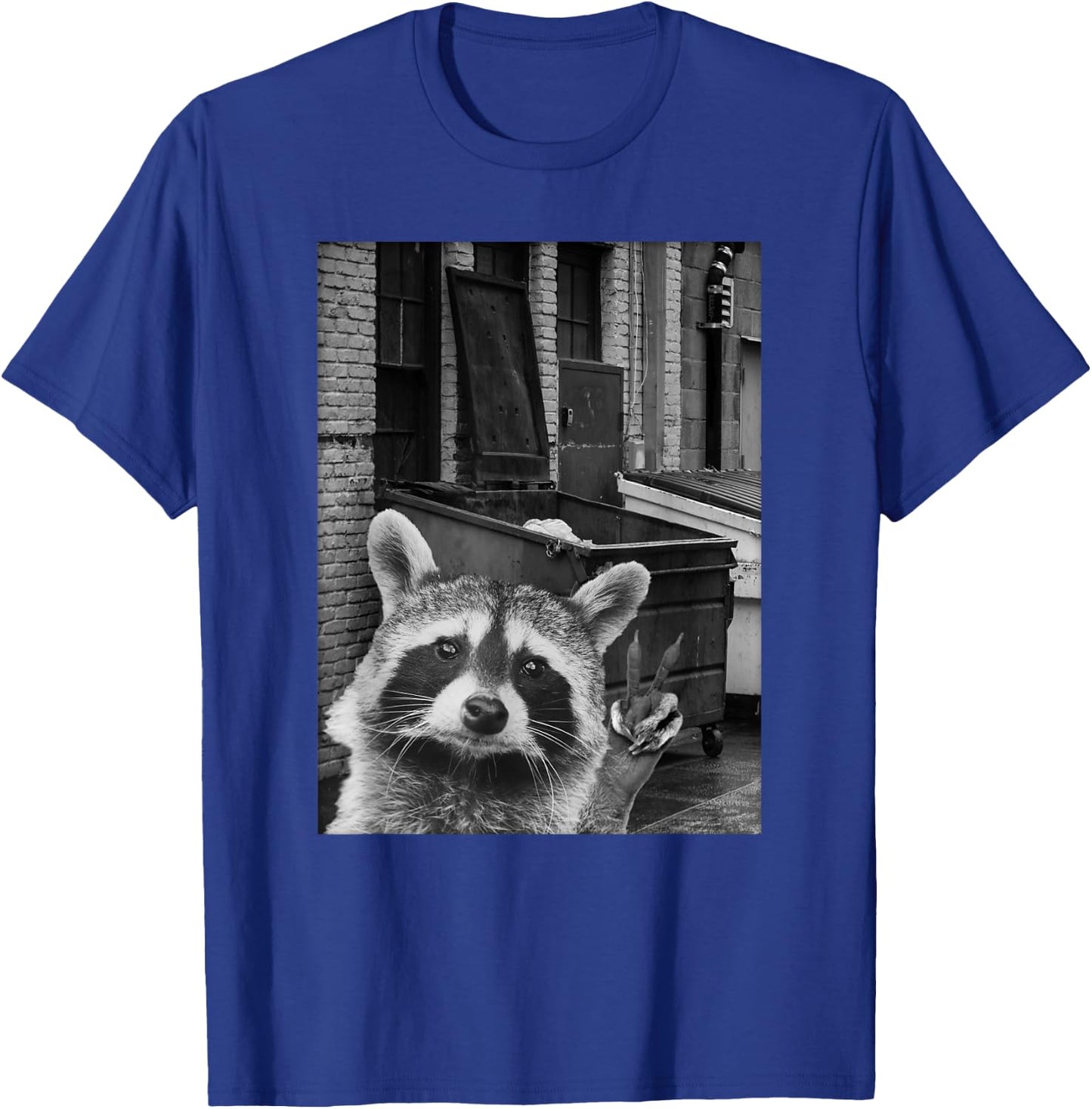 Funny Raccoon Selfie Shirt - Raccoon T-Shirt - T-Shirt | Royal