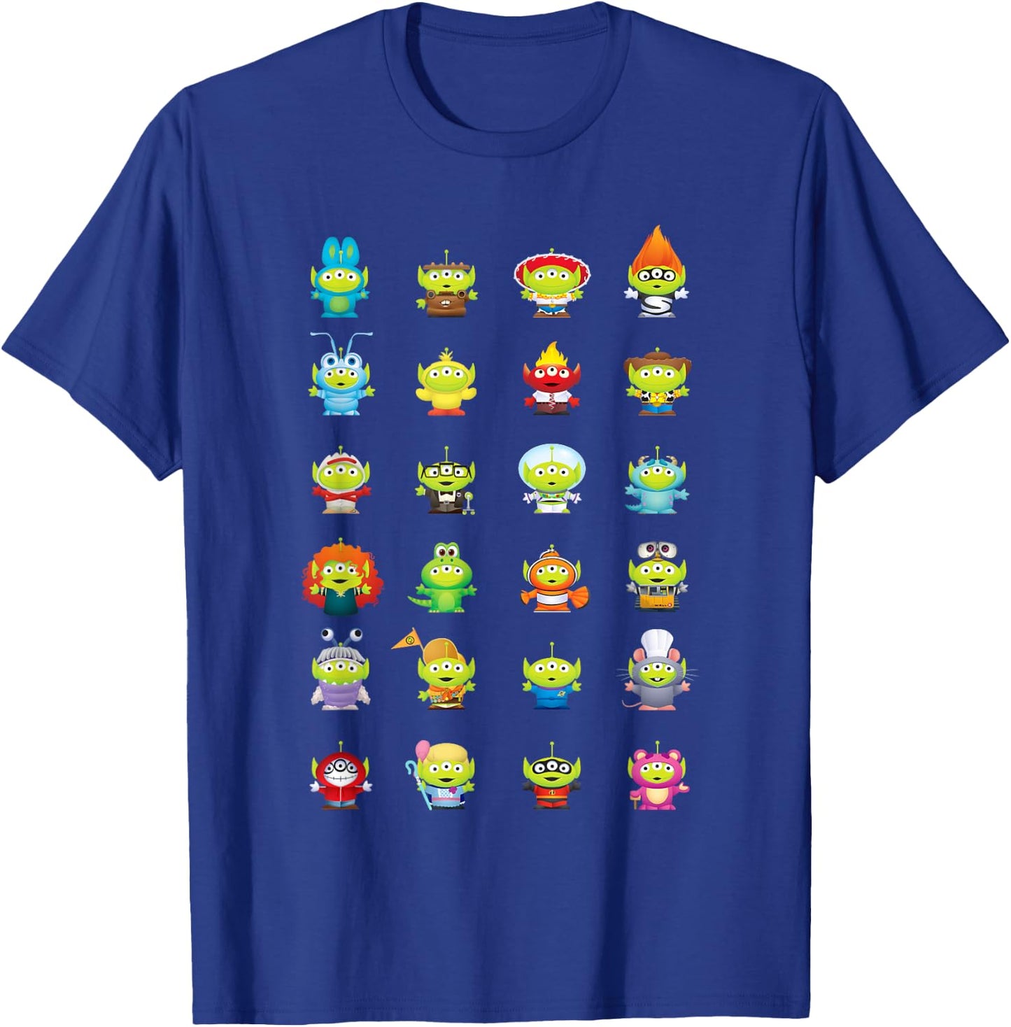 Pixar Toy Story Aliens as Pixar Characters T-Shirt - T-Shirt | Royal