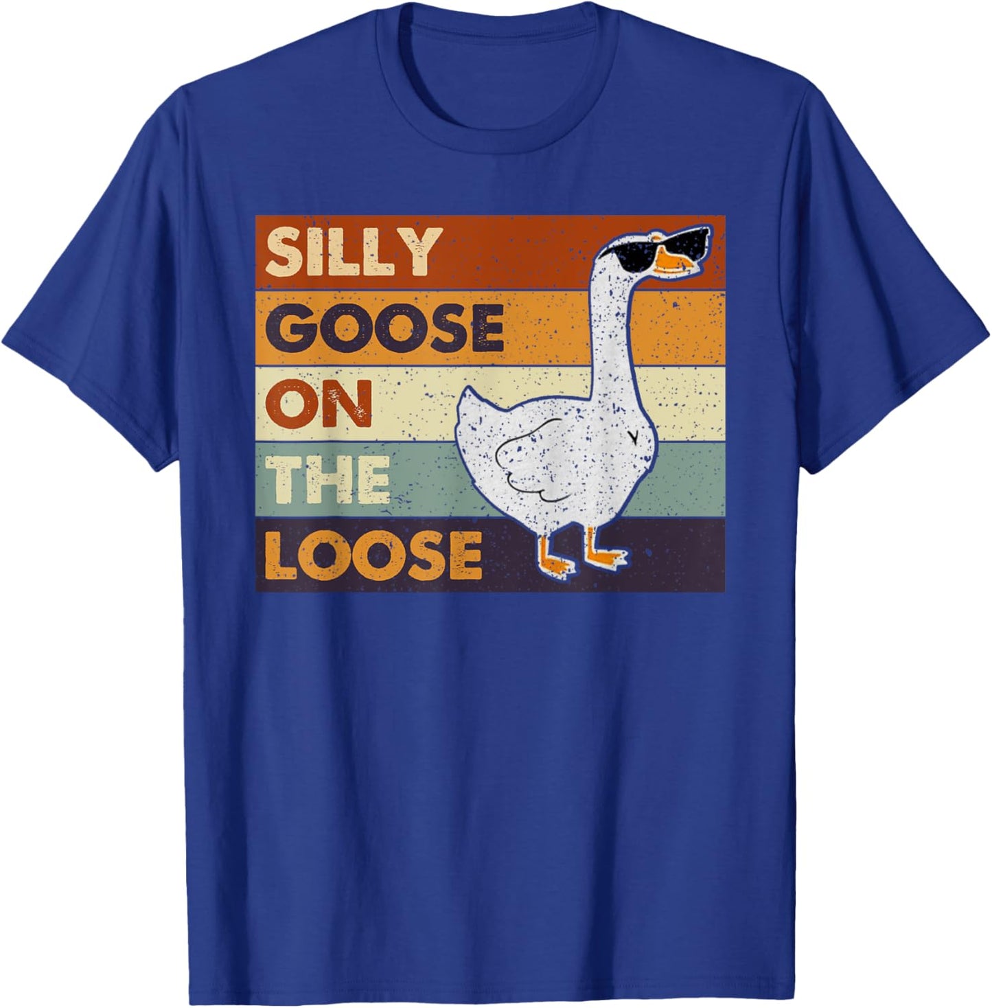 Silly Goose On The Loose Funny Silly Goose University T-Shirt - T-Shirt | Royal