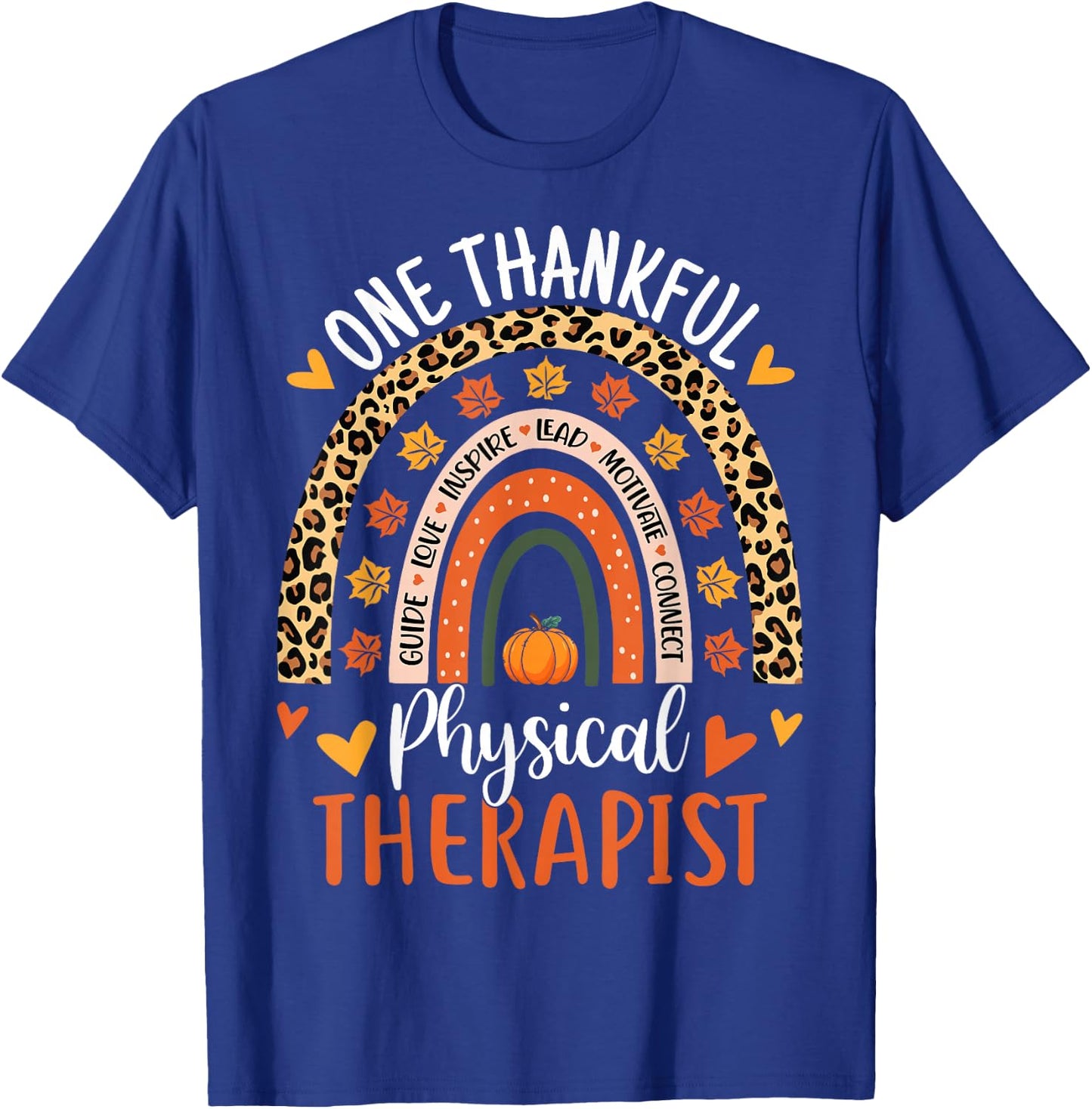 Thankful Physical Therapist Thanksgiving Physical Therapy T-Shirt - T-Shirt | Royal