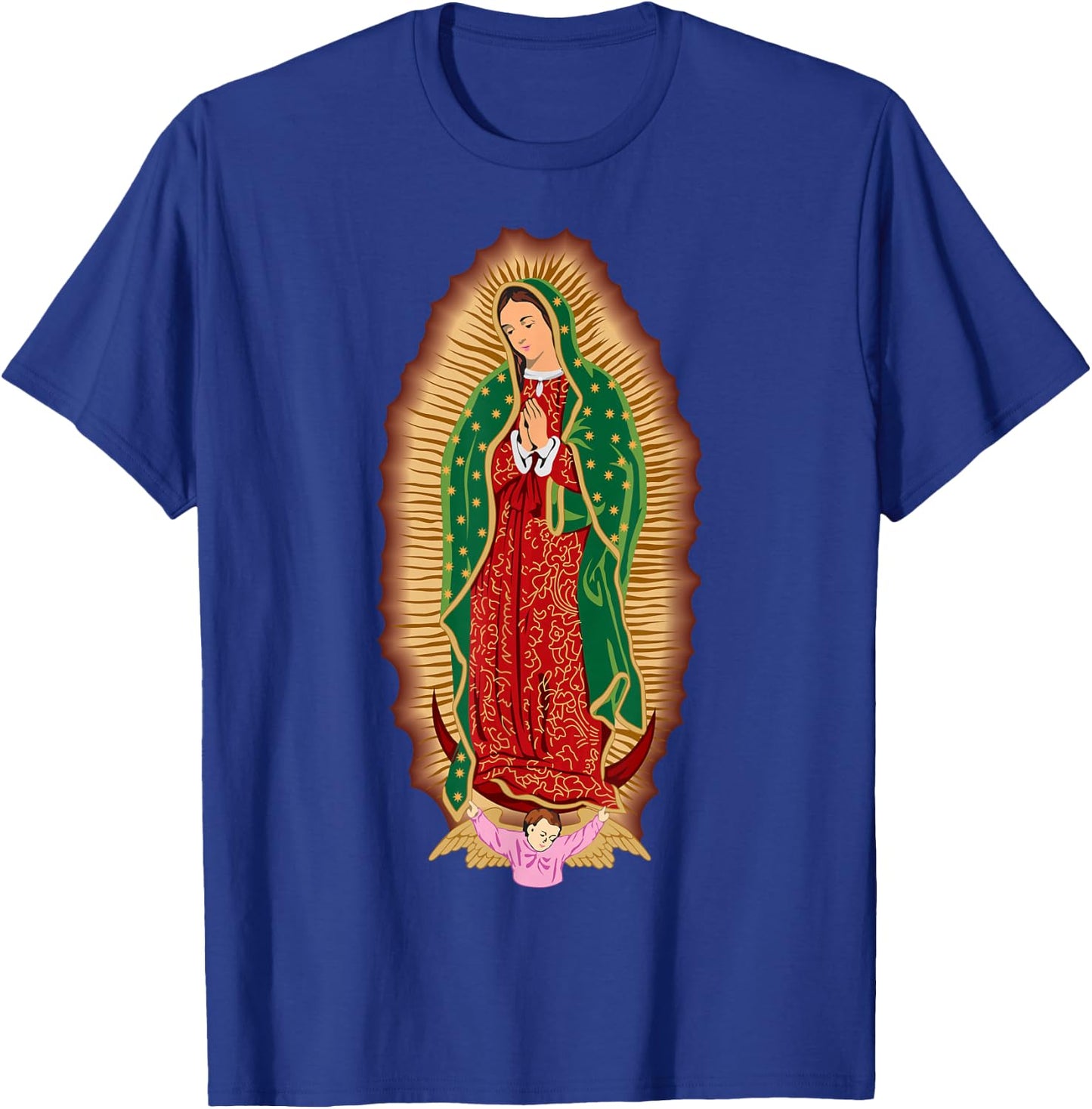 Catholic Faith Hispanic Believe Blessed Devotion Religious T-Shirt - T-Shirt | Royal