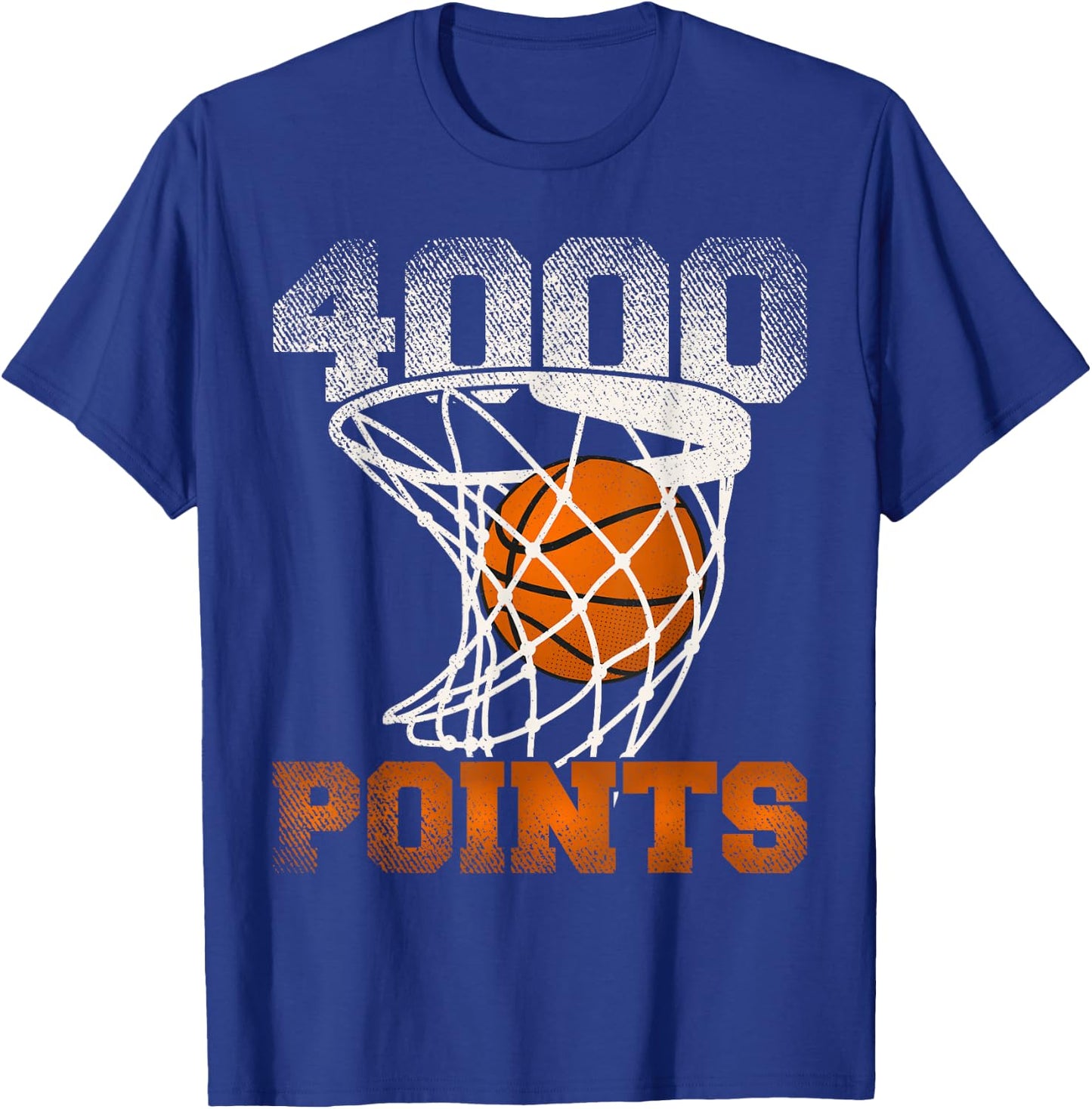 4000 Points Basketball For Your Favorite Basketball Player T-Shirt - T-Shirt | Royal