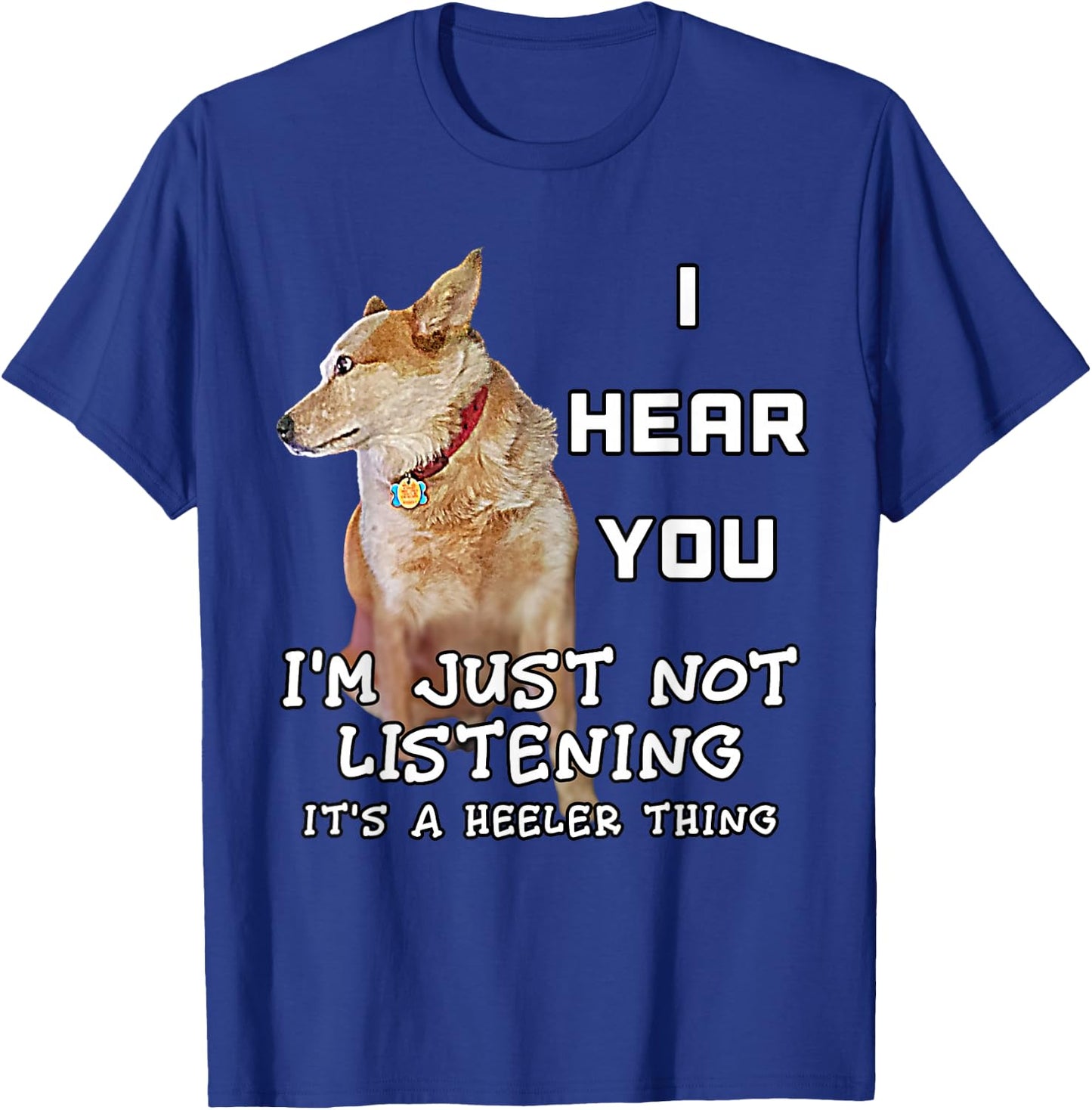 Red Heeler Dog Owners Cattle Lovers Dog I Love Red Heelers T-Shirt - T-Shirt | Royal