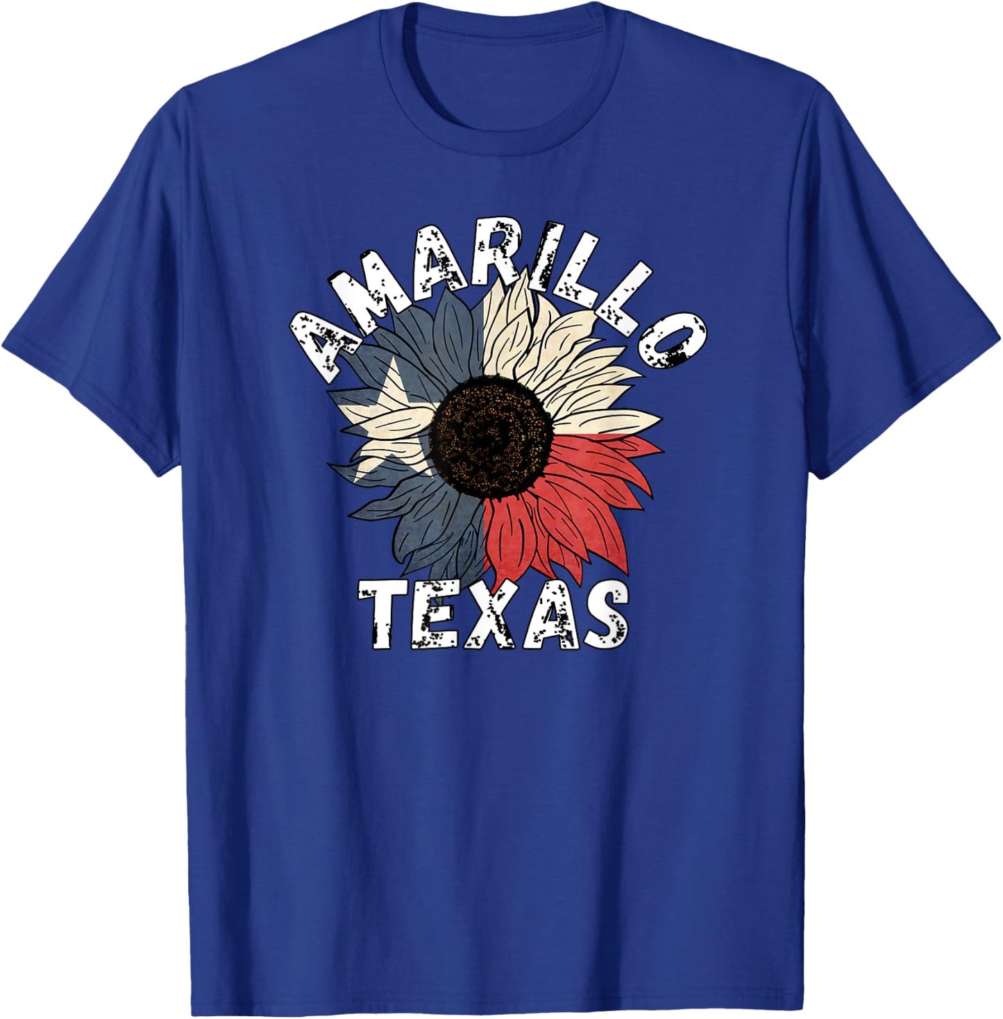 Retro Texas | Amarillo TX T Shirts | City Shirt T-Shirt - T-Shirt | Royal