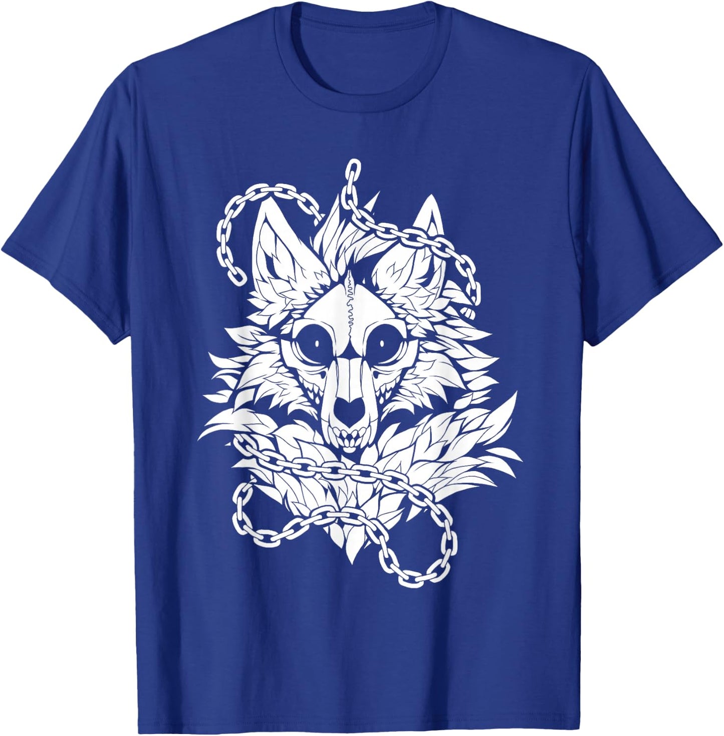 Skull Wolf Skeleton Dog T-Shirt - T-Shirt | Royal