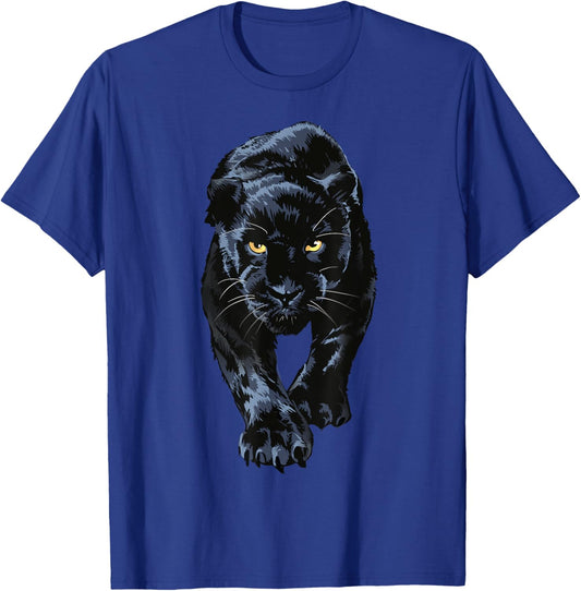 black panther walking for lovers Animal leopard & jaguar T-Shirt - T-Shirt | Royal