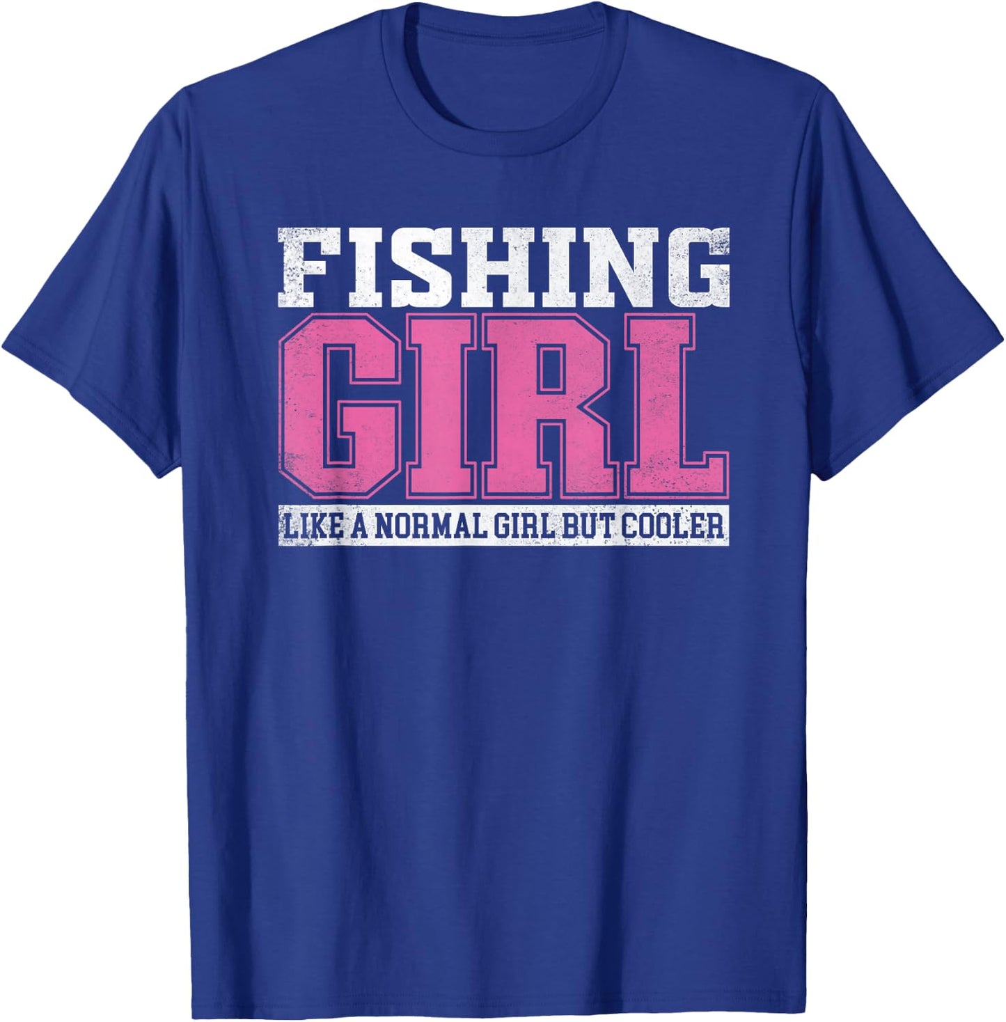 Fishing Girl T-Shirt - T-Shirt | Royal
