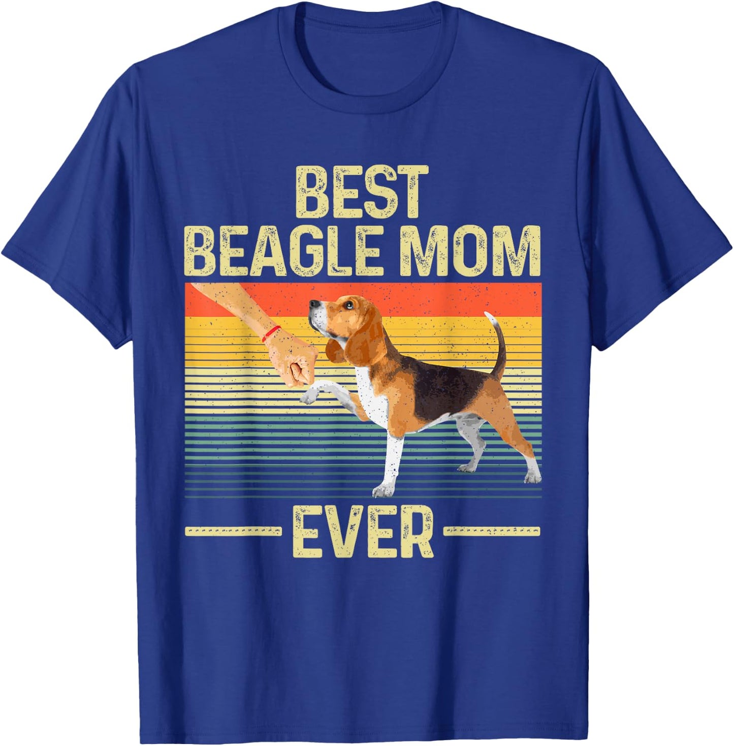 Best Beagle Mom Art Mama Mother Beagle Dog Lovers T-Shirt - T-Shirt | Royal