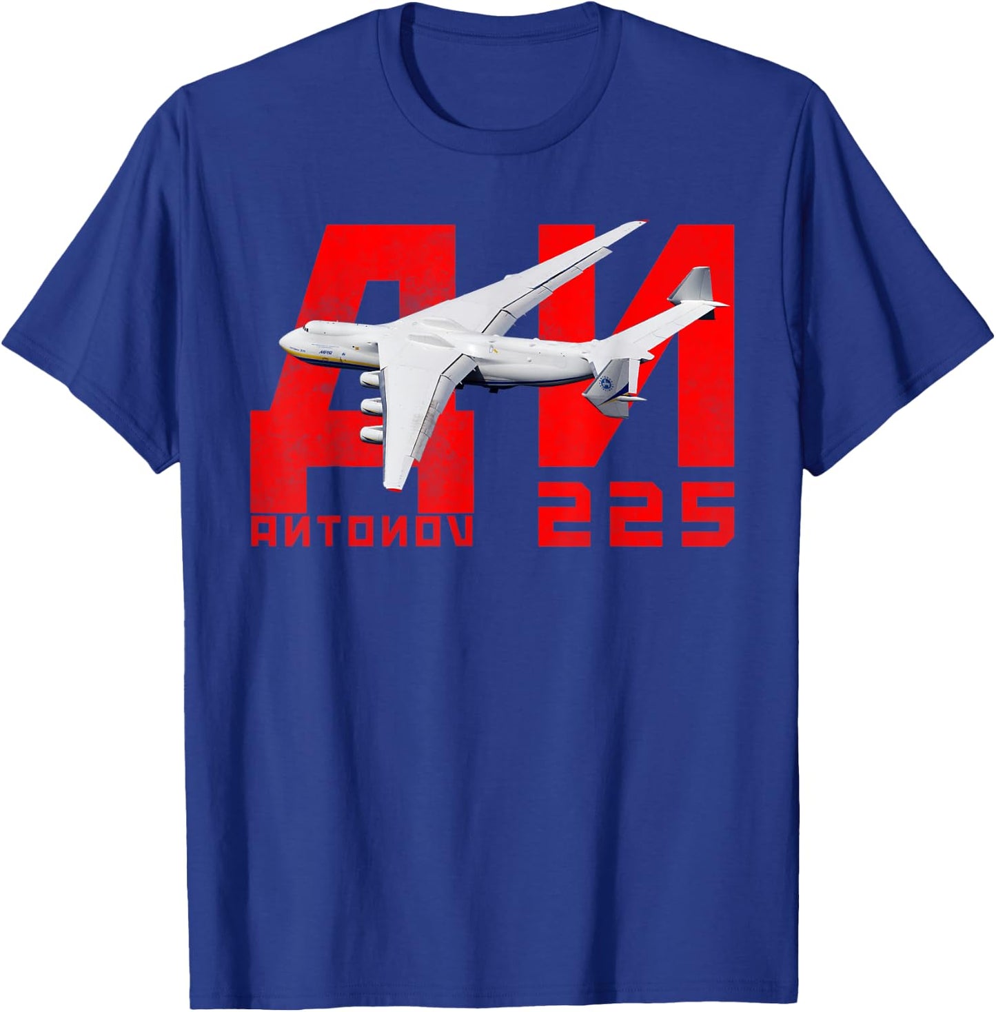 Antonov AN-225 CCCP Soviet USSR Aeroplane Soviet Aviation T-Shirt - T-Shirt | Royal
