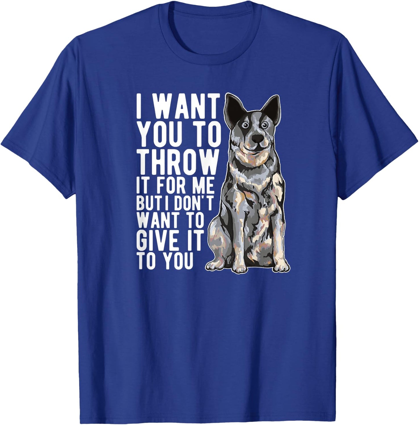 Blue Heeler Dad T-Shirt - T-Shirt | Royal