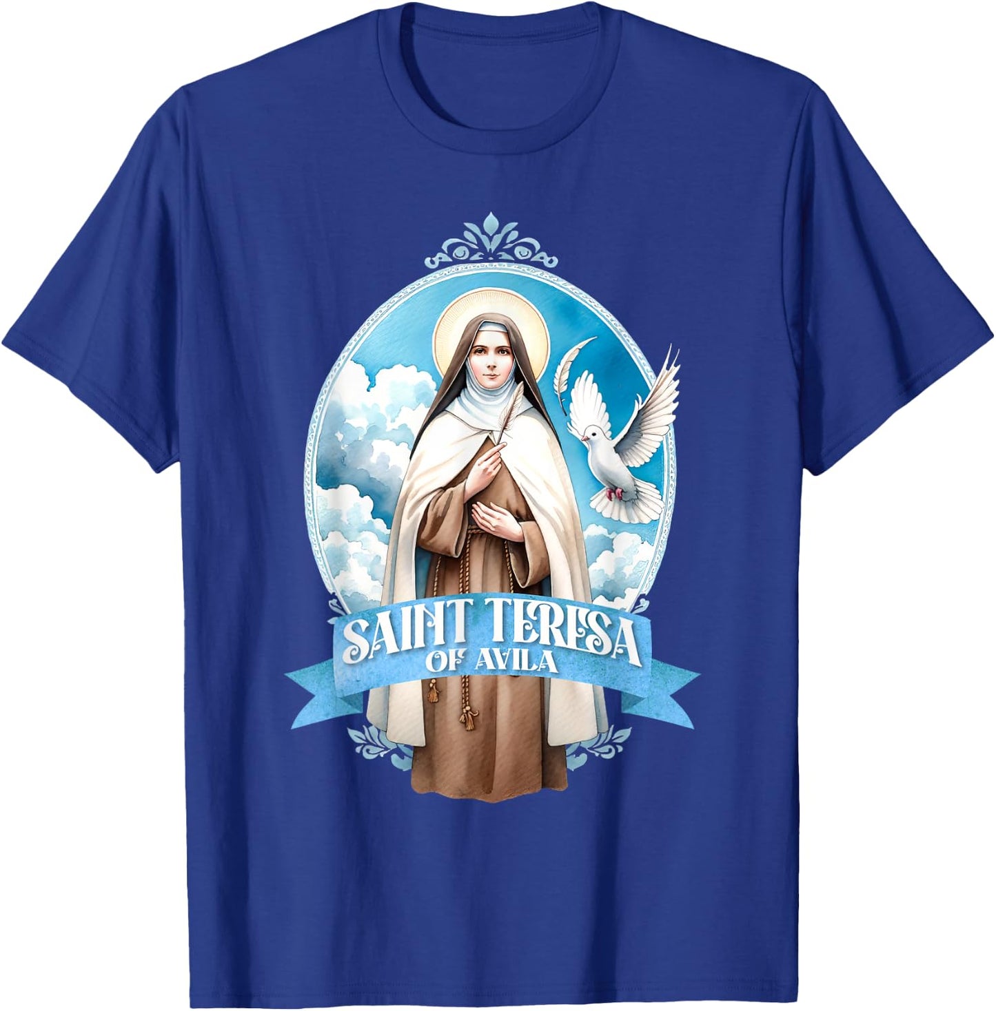 St Teresa of Avila Interior Castle Catholic Patron Saint T-Shirt - T-Shirt | Royal