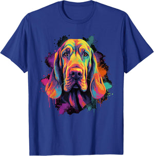 Bloodhound Dog Men Women T-Shirt - T-Shirt | Royal