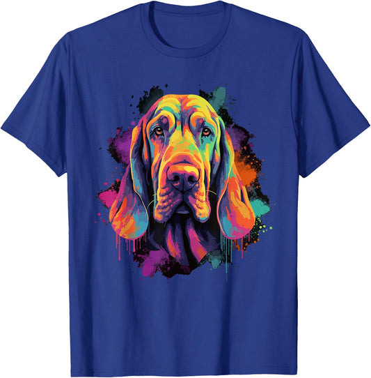 Bloodhound Dog Men Women T-Shirt - T-Shirt | Royal