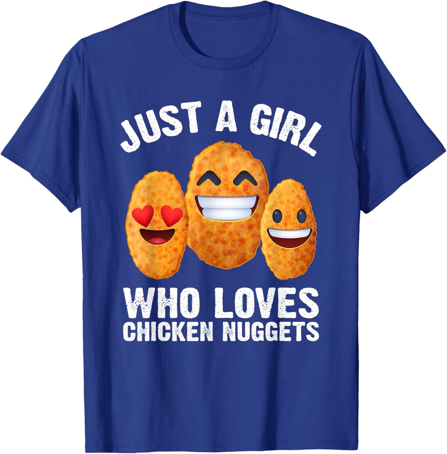 Funny Chicken Nugget Design For Girls Women Nuggets Lovers T-Shirt - T-Shirt | Royal