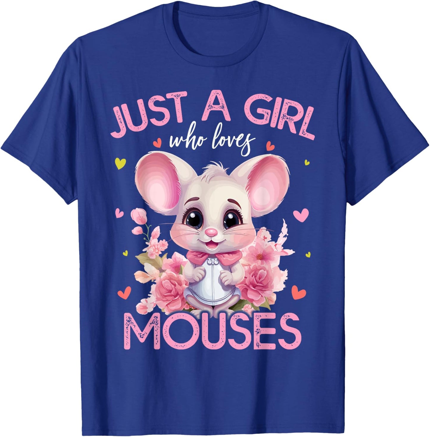 Just A Girl Who Loves Mouses Girls T-Shirt - T-Shirt | Royal