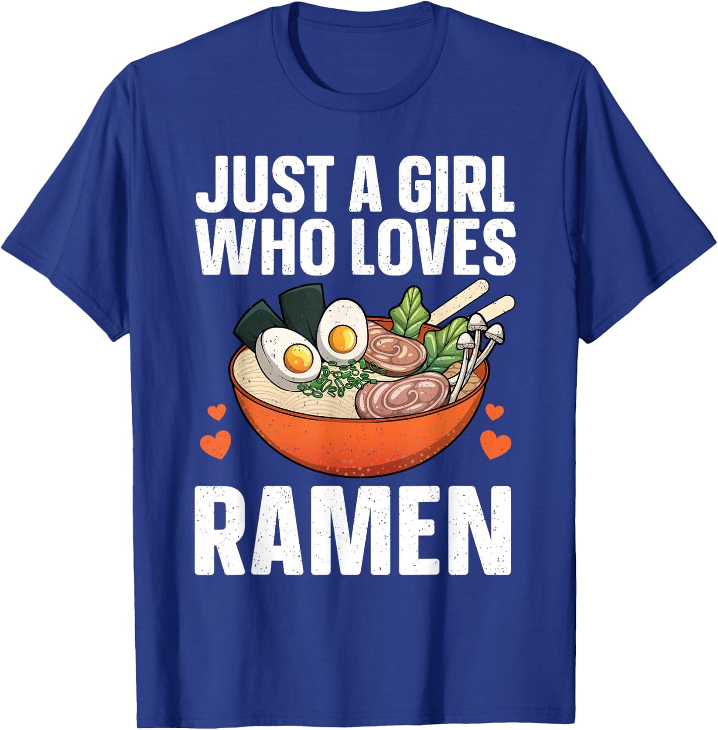 Ramen Noodles Art Girls Asian Ramen Noodle Lovers T-Shirt - T-Shirt | Royal