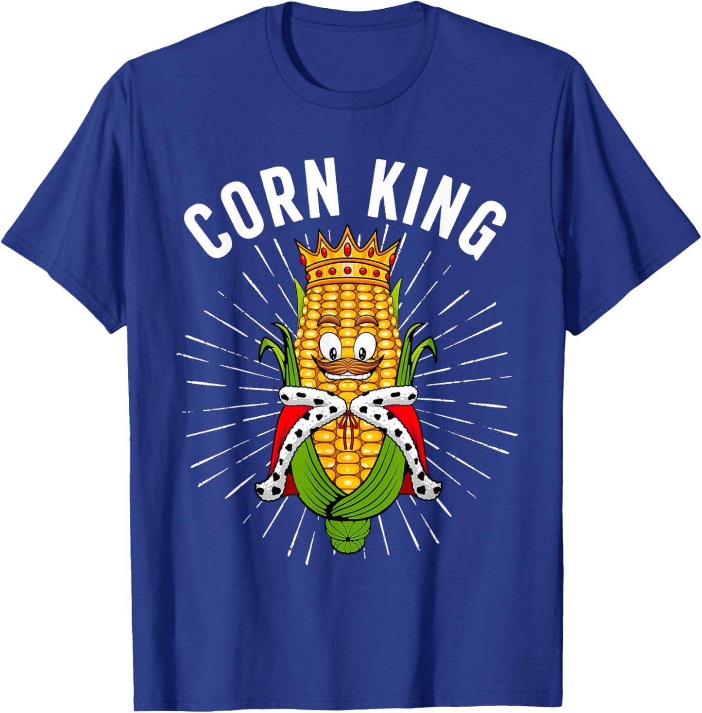 Cute Corn Design Boys Kernel Sweet Corn Cob Lover T-Shirt - T-Shirt | Royal