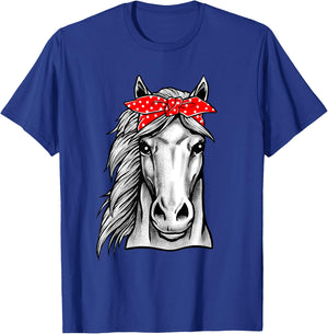 Horse Shirt Graphic - Horse Shirts For Girls T-Shirt - T-Shirt | Royal