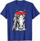 Horse Shirt Graphic - Horse Shirts For Girls T-Shirt - T-Shirt | Royal