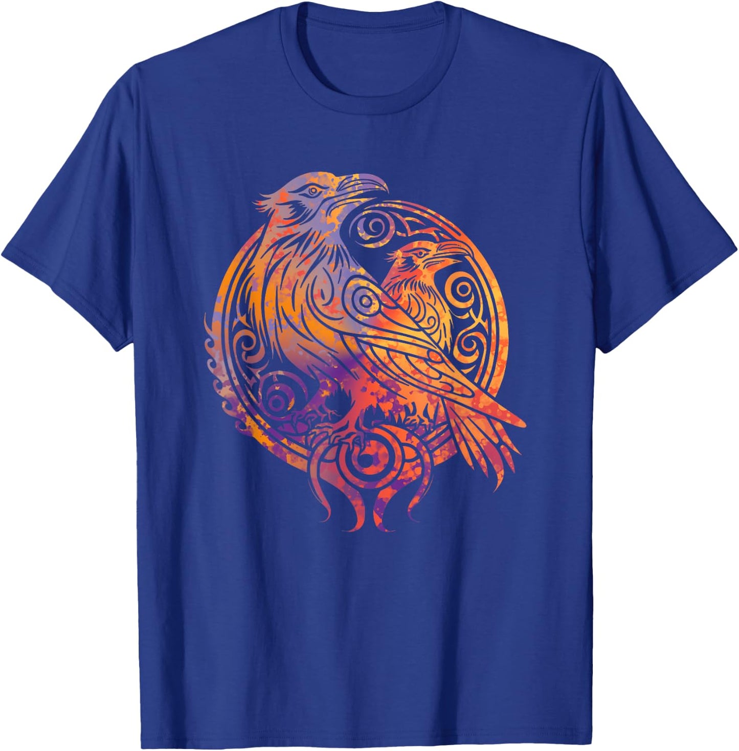 Odins Raven Norse Mythology Viking Birds Celtic Knots Asgard T-Shirt - T-Shirt | Royal