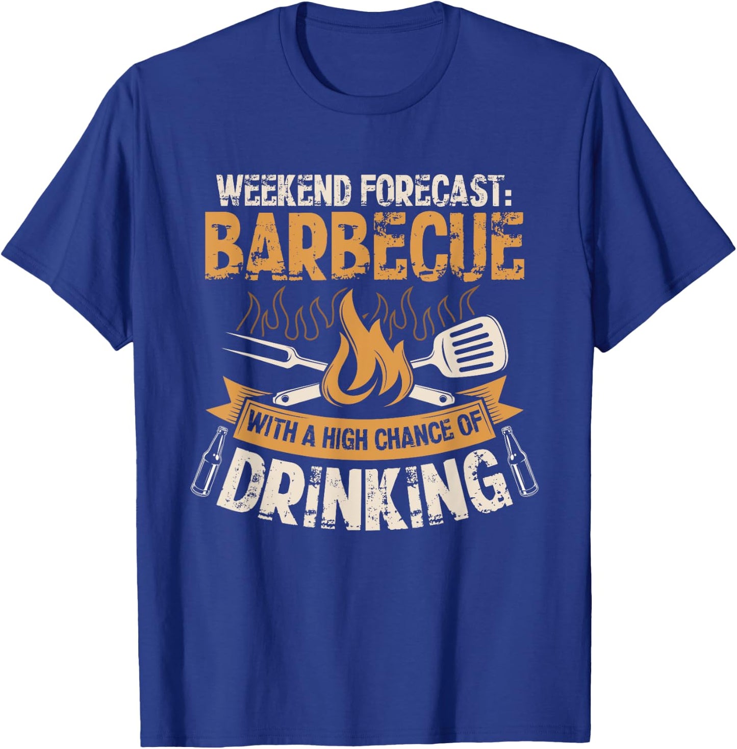 Funny BBQ Grill Chef Grilling Master Barbecue Lover BBQ T-Shirt - T-Shirt | Royal