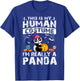 This Is My Human Costume I'm Really A Panda Halloween T-Shirt - T-Shirt | Royal