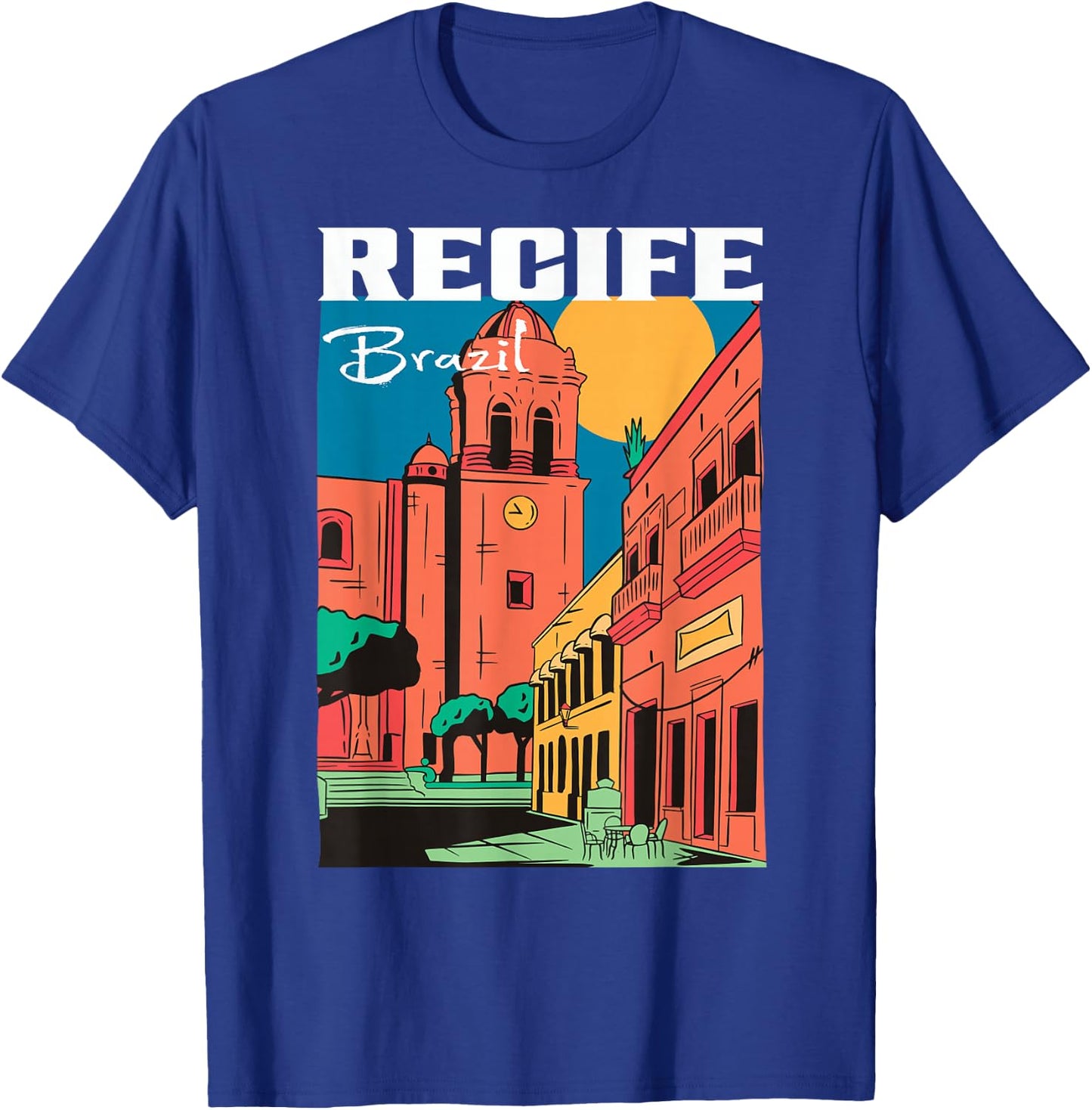 Recife Pernambuco Brazil Vintage T-Shirt - T-Shirt | Royal