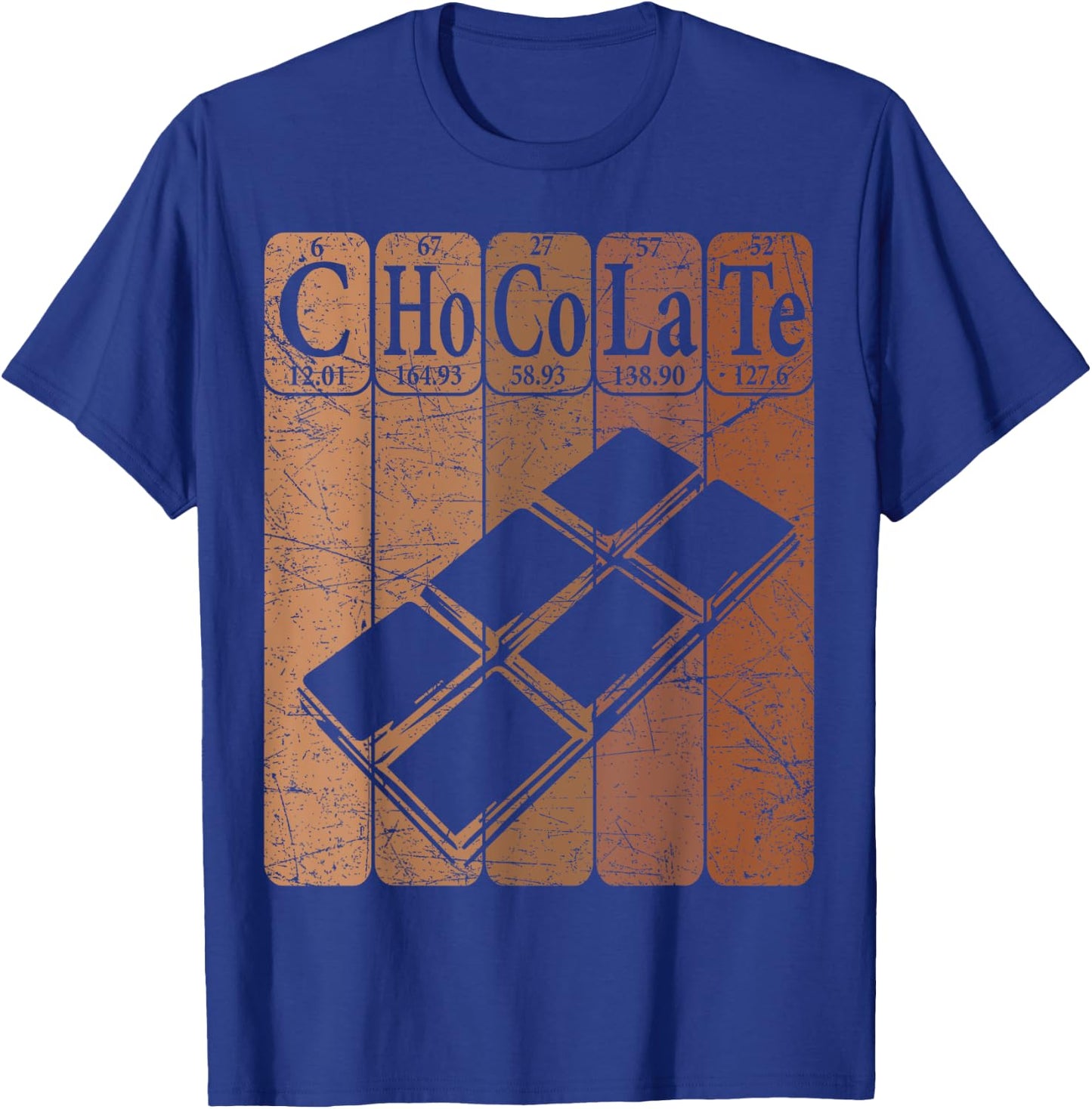 Chocolate Periodic Table Elements Chocoholic Chocolate Lover T-Shirt - T-Shirt | Royal