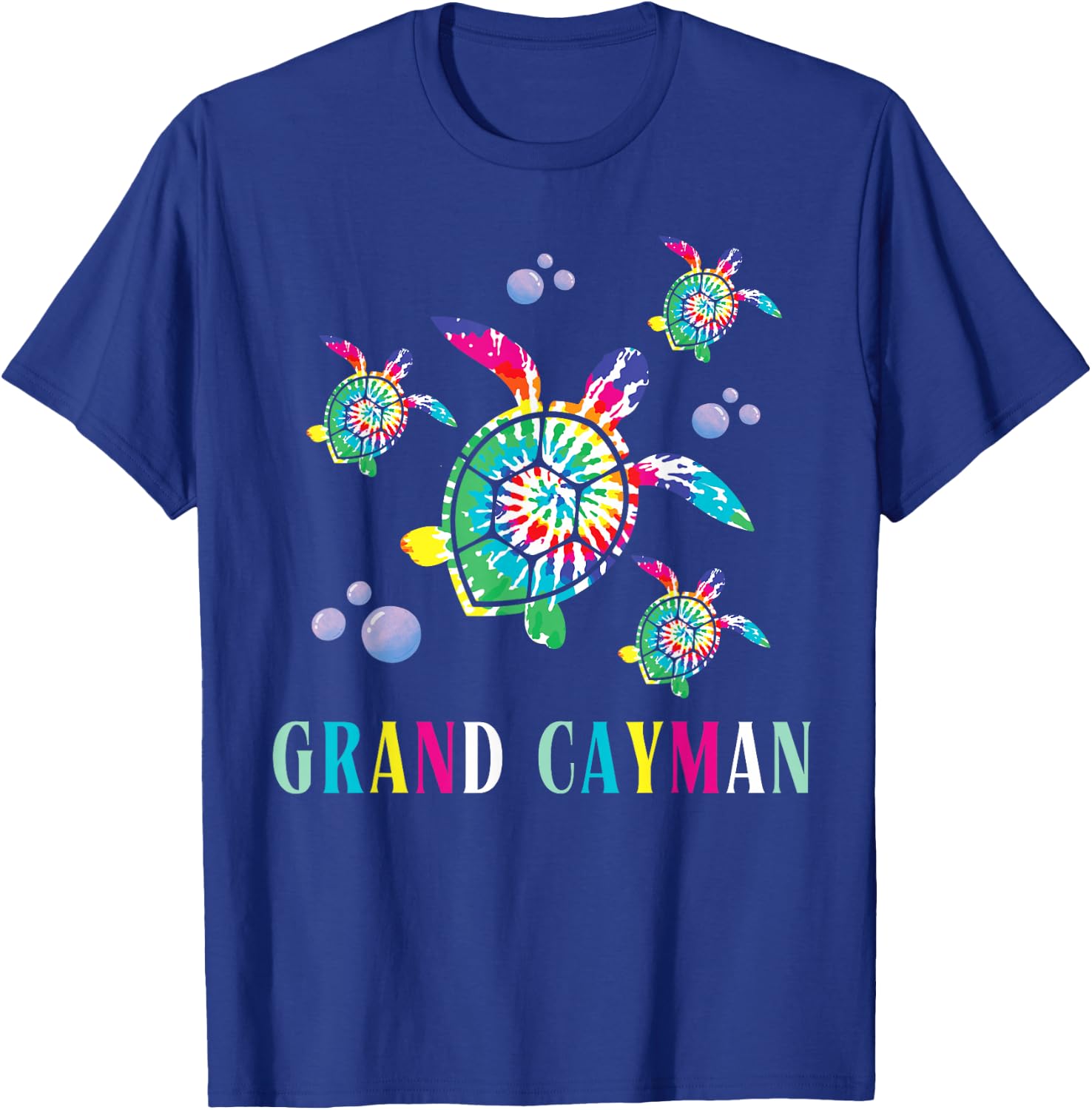 Cayman Islands Souvenir Store Grand Cayman Sea Turtle - Black, -Adults, Short Sleeve, Classic Fit, , 1 Count, Small T-Shirt - T-Shirt | Royal