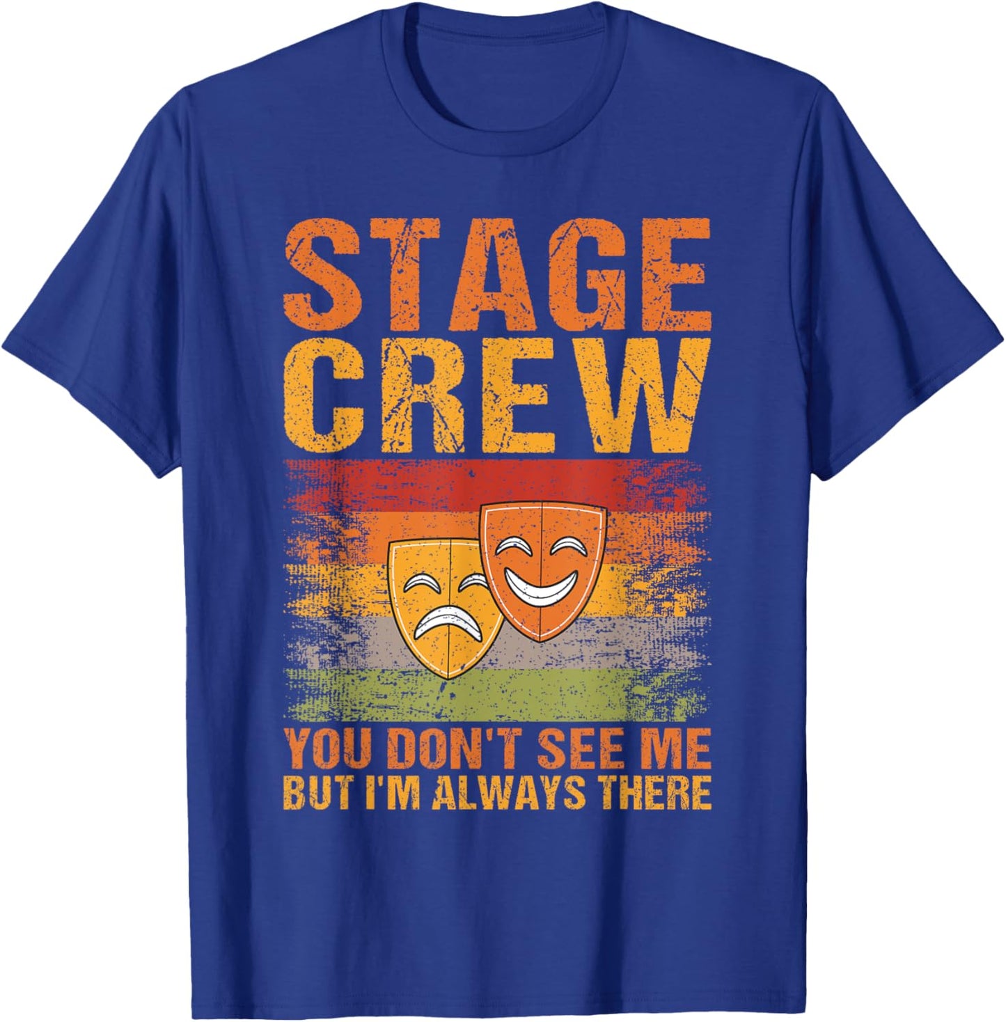 Stage Crew Backstage Theatre Staff Tech Crew Running Crew T-Shirt - T-Shirt | Royal