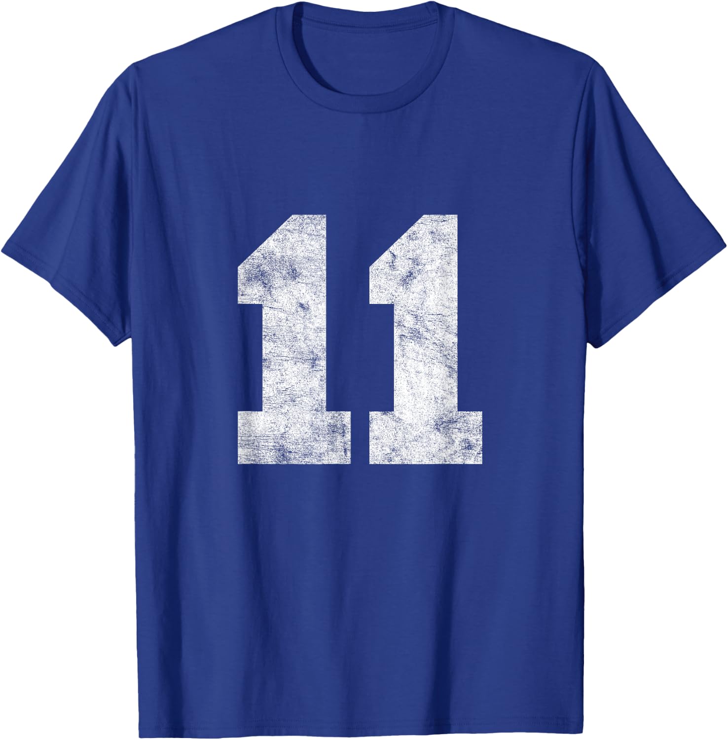 Vintage Lucky Number 11 Birthday Sports Player Team Athlete T-Shirt - T-Shirt | Royal
