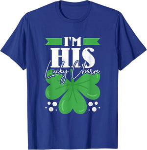 I'm His Shamrock, Couple St. Patrick's Day T-Shirt - T-Shirt | Royal