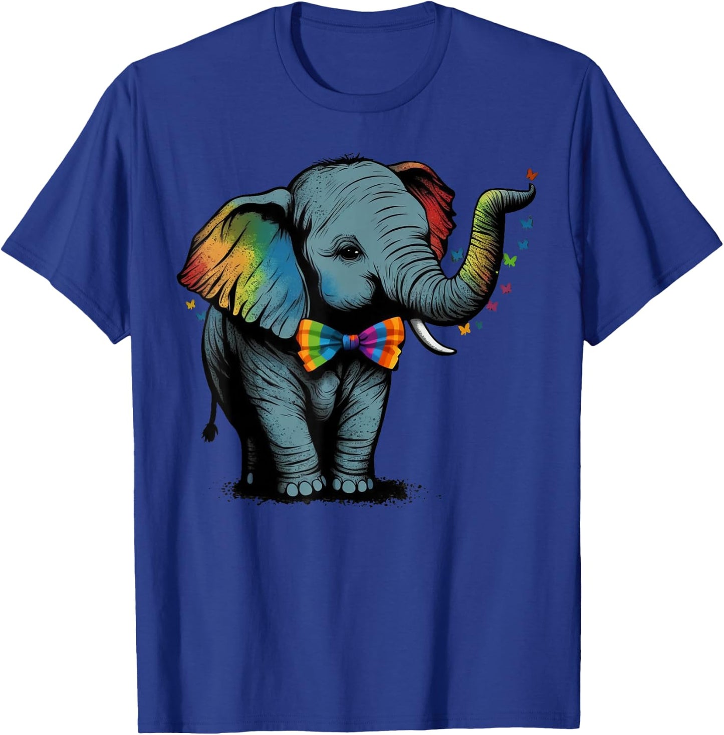 Cute Elephant Lover Animal on Elephant T-Shirt - T-Shirt | Royal