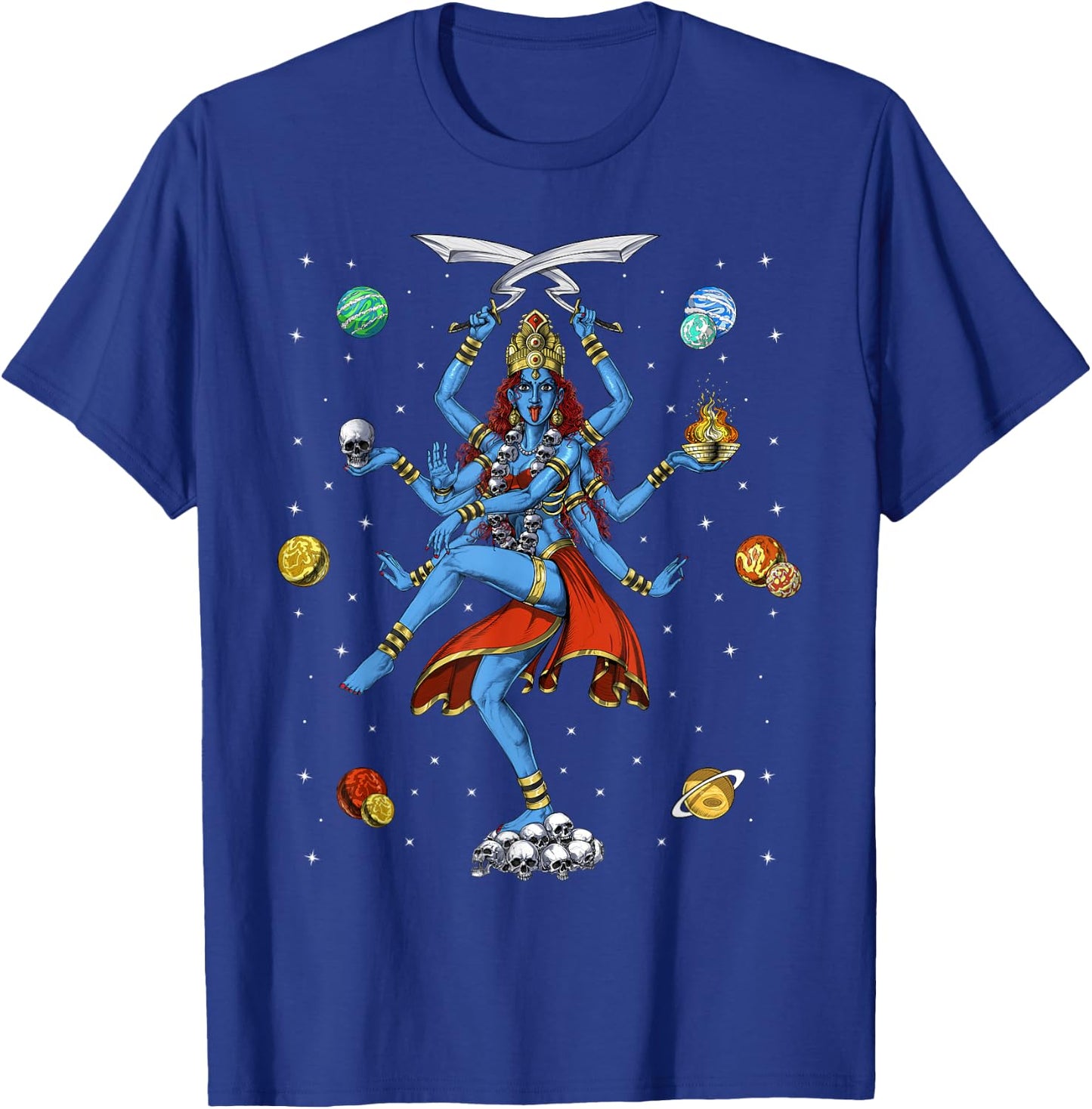 Kali Hindu Goddess Hinduism Deity God Spiritual Zen Yoga T-Shirt - T-Shirt | Royal