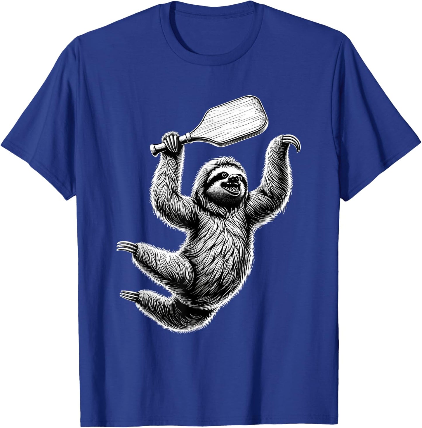 Sloth Playing Pickleball For Pickle Ball Player T-Shirt - T-Shirt | Royal