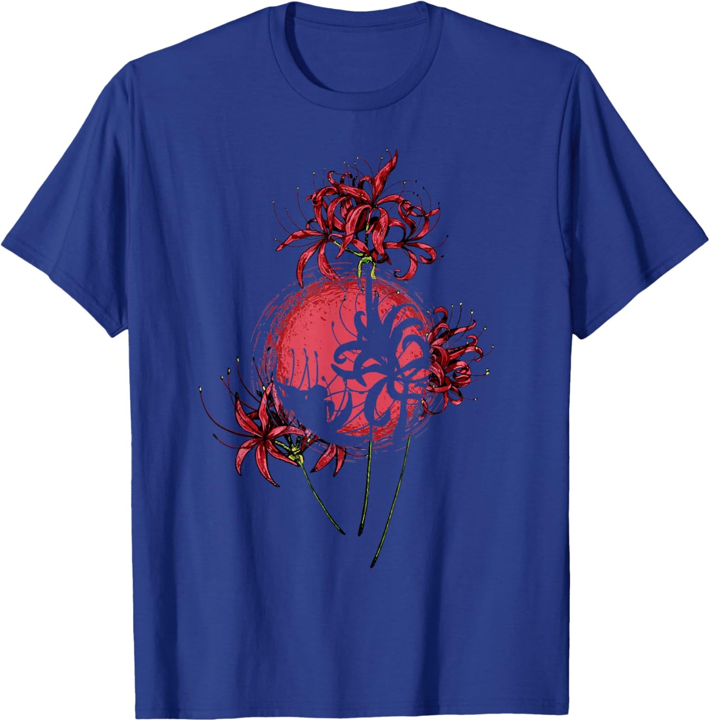 Japanese Spider Lily Lycoris Grunge Anime Aesthetic Flower T-Shirt - T-Shirt | Royal