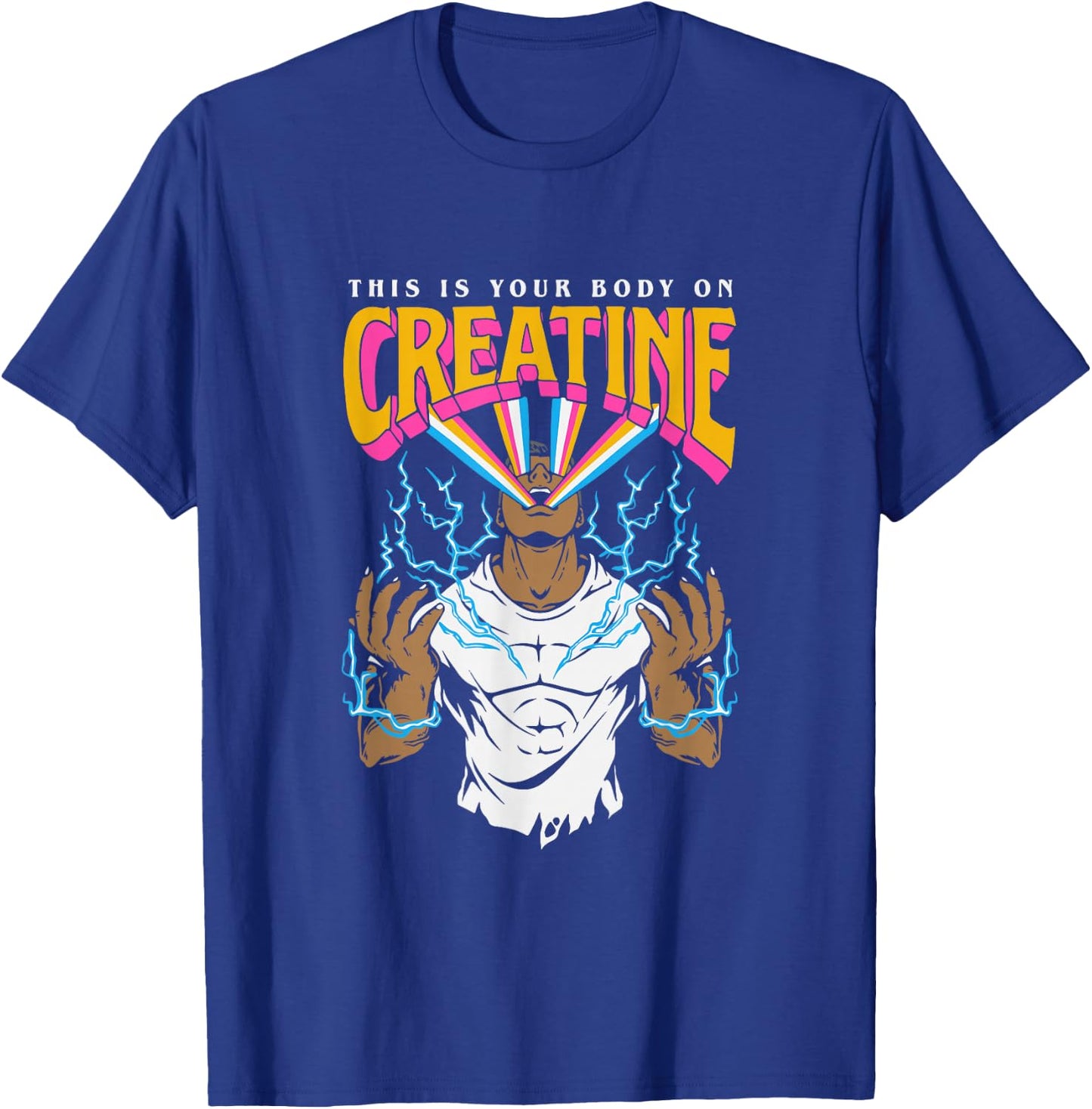 This is Your Body On Creatine Workout Gym Birthday Gift Small T-Shirt - T-Shirt | Royal